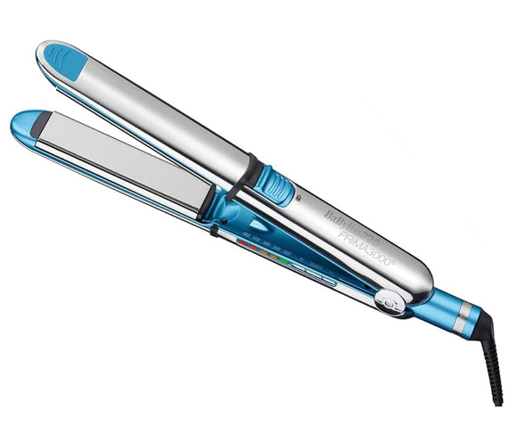 BaBylissPRO Nano Titanium Prima Ionic Hair Straightener - Plancha plana profesional y rizador en uno para estilistas, herramienta de peinado profesional